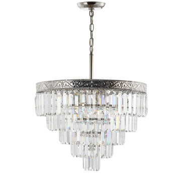 Wyatt 12" Crystal LED Chandelier - JONATHAN Y